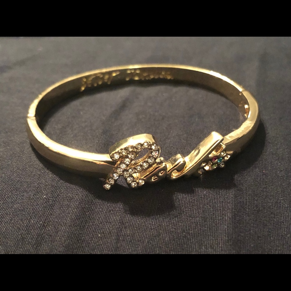 Betsey Johnson Gold “ Rock” bracelet